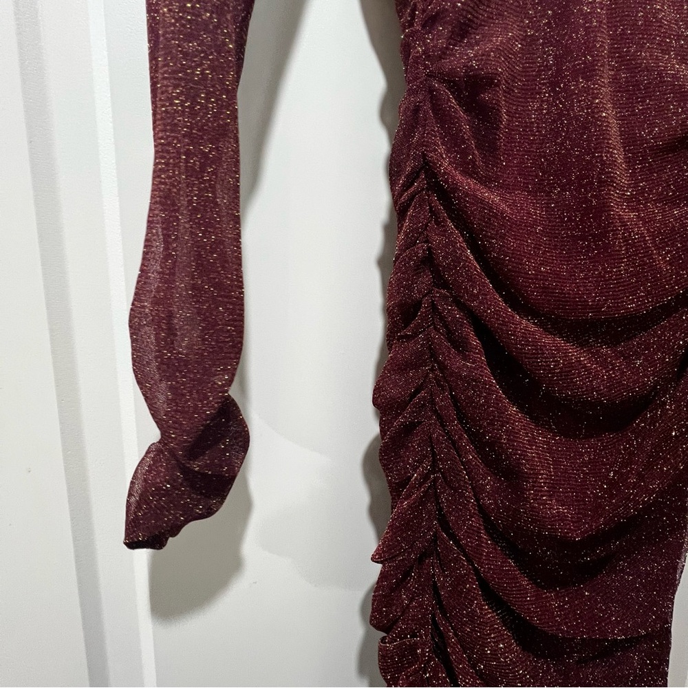 ELIZA J Ruched Shimmer Bodycon - Picture 10 of 12